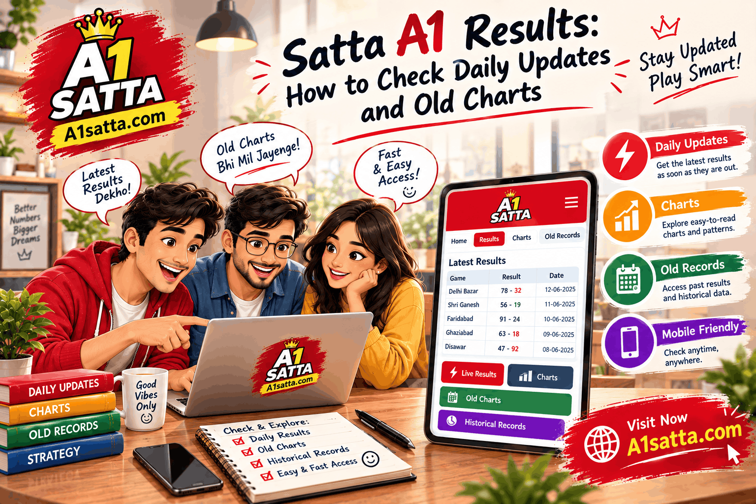 Satta A1 Results: How to Check Daily Updates and Old Charts