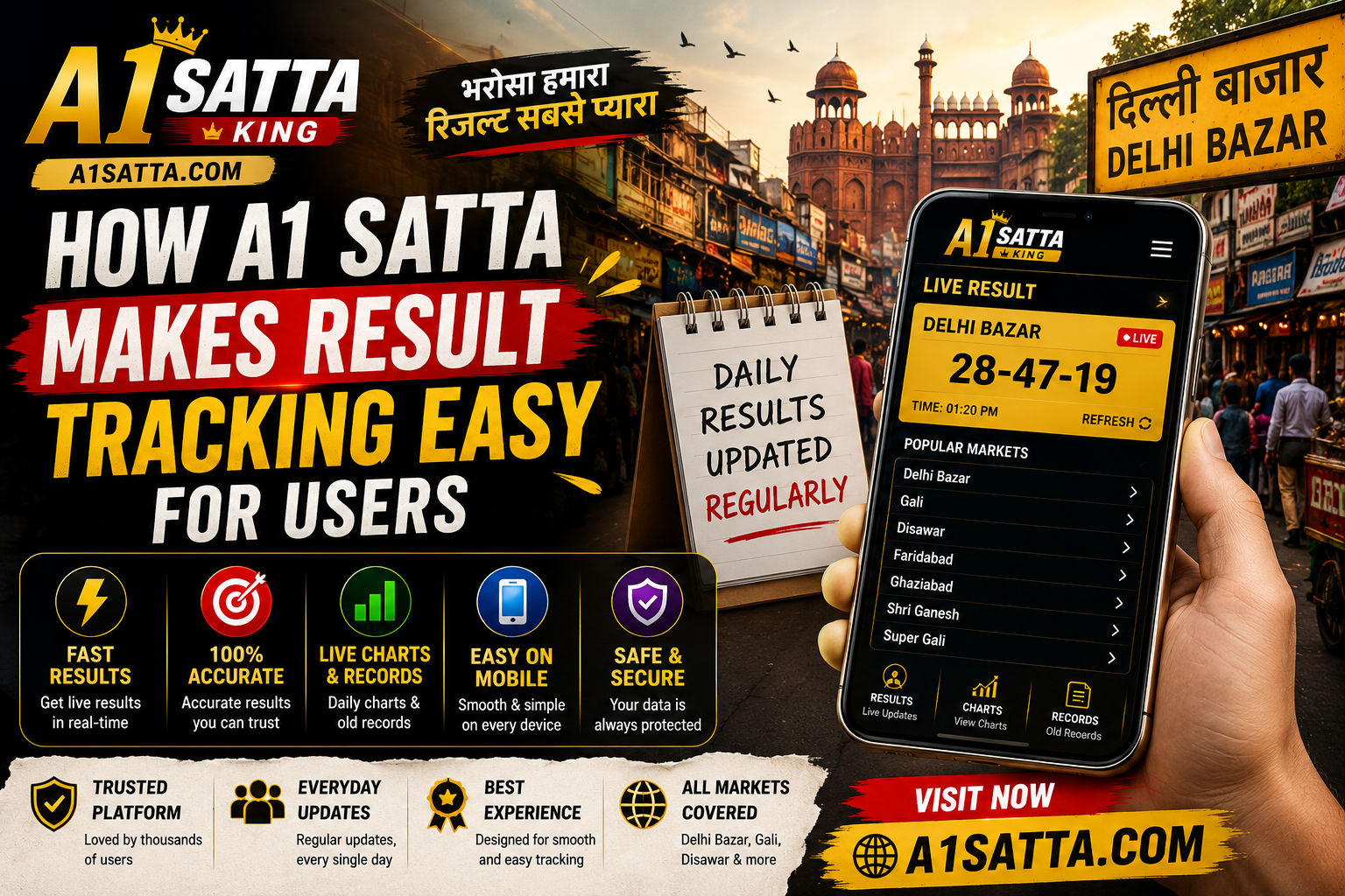 How A1 Satta Makes Result Tracking Easy for Users