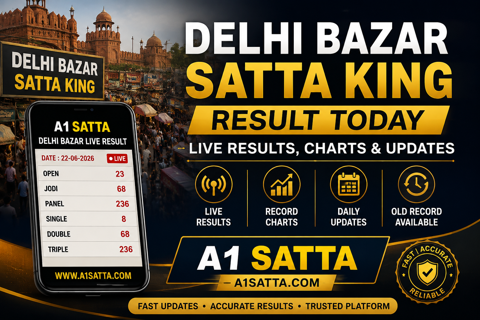 Delhi Bazar Satta King Result Today: Live Results, Charts & Updates