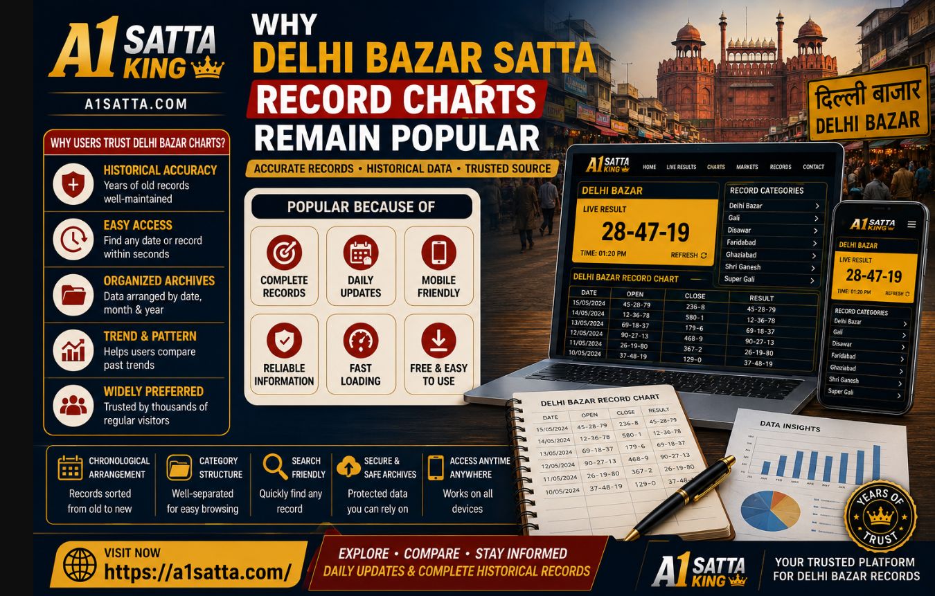 Why Delhi Bazar Satta Record Charts Remain Popular