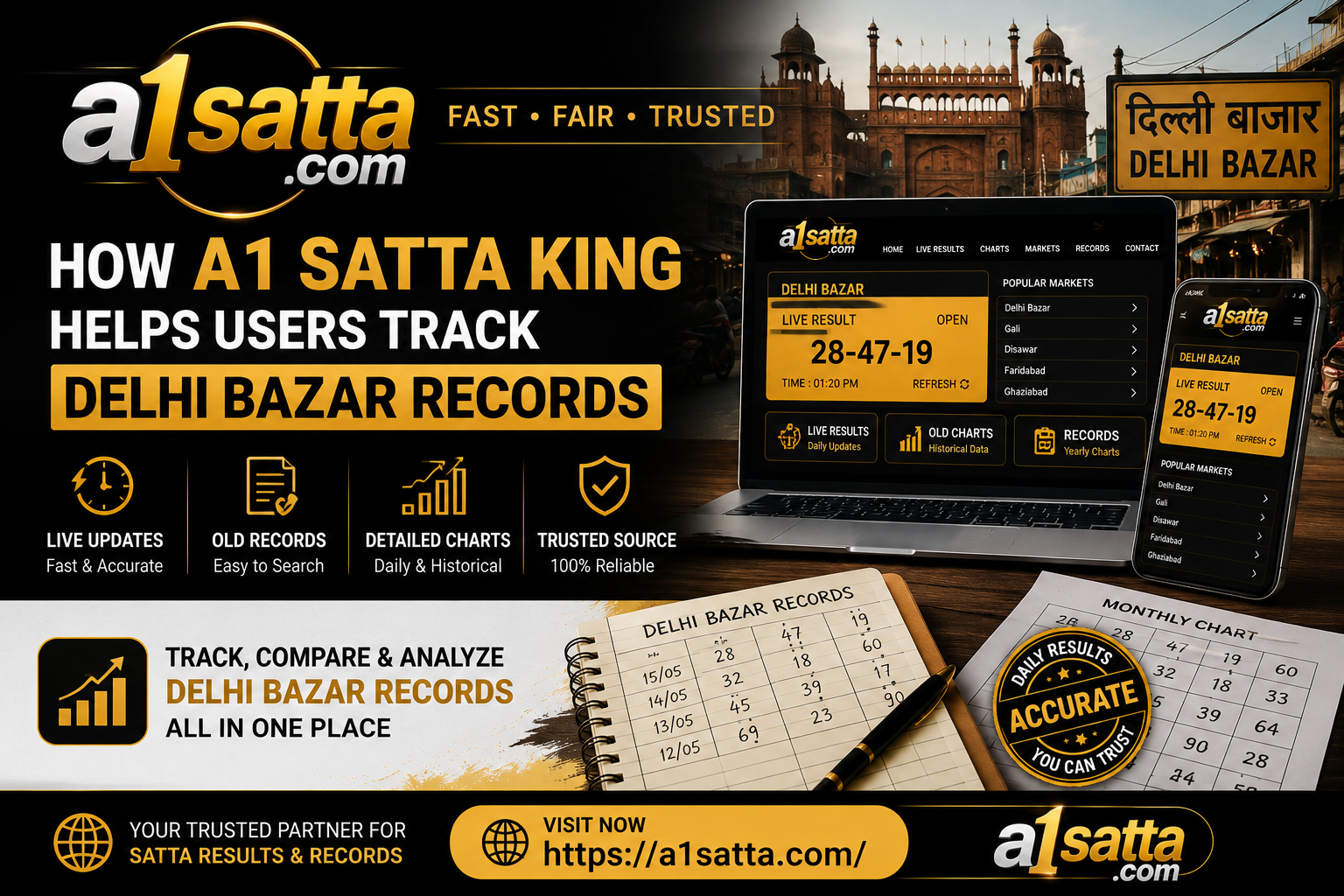 How A1 Satta King Helps Users Track Delhi Bazar Records