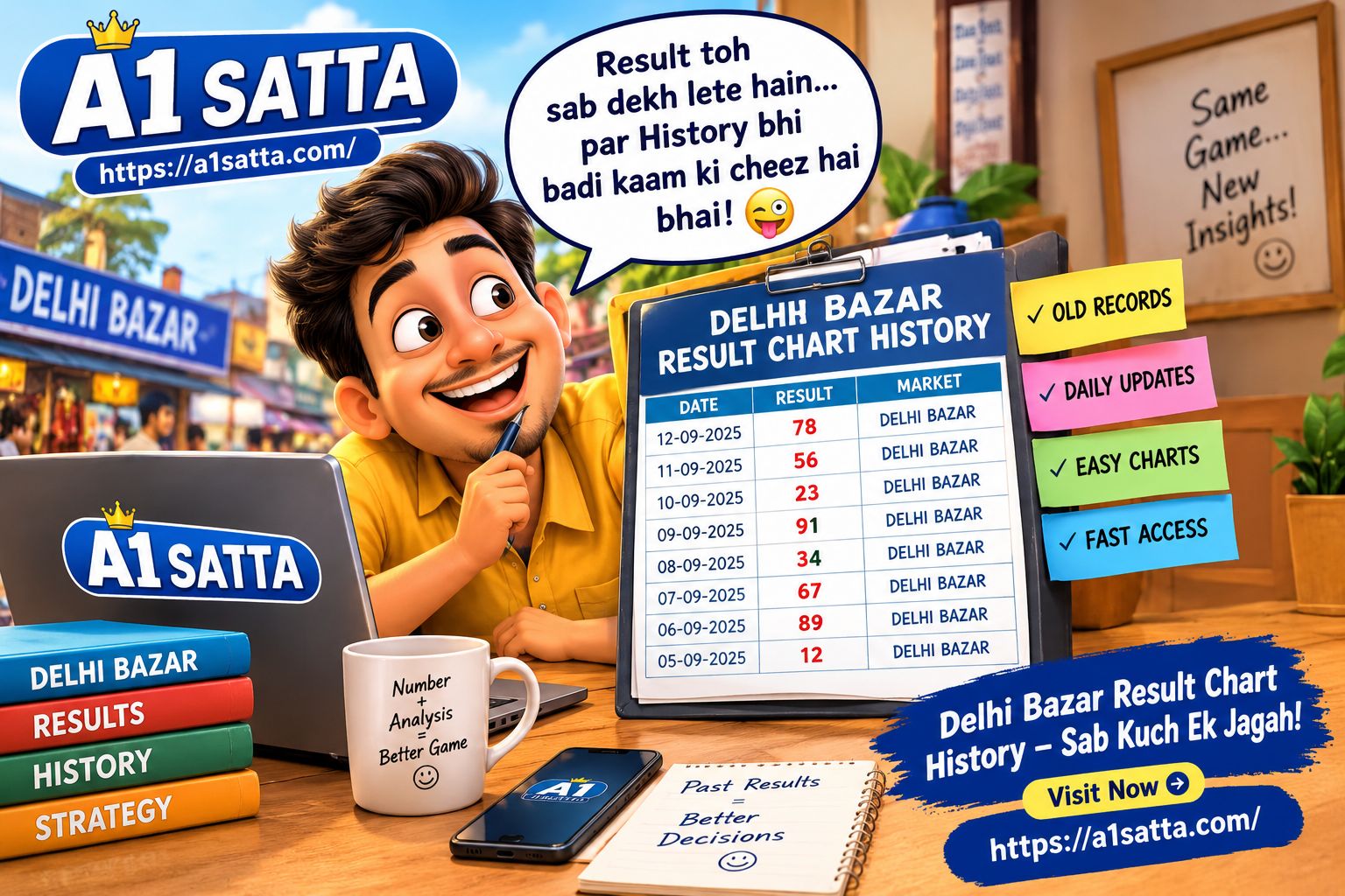 Delhi Bazar Result Chart History: A Detailed Overview